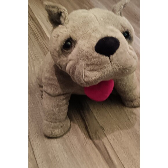 Dandee brown stuffed plush English bulldog - Picture 3 of 4